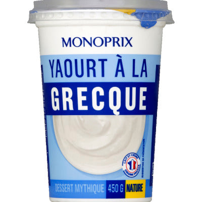 Monoprix Yaourt à la Grecque Nature 450g Monoprix Yaourt à la Grecque Nature 450g