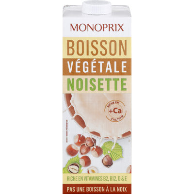 Monoprix Boisson Végétale Noisette 1L Monoprix Boisson Végétale Noisette 1L