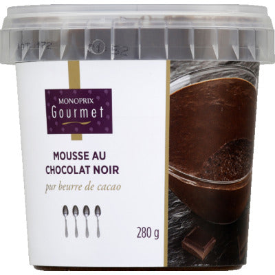 Monoprix Gourmet Mousse au Chocolat Noir 280g Monoprix Gourmet Mousse au Chocolat Noir 280g