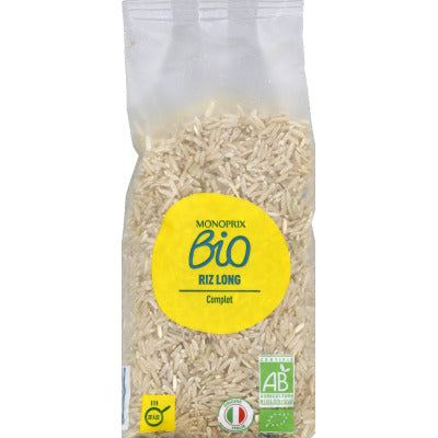 Monoprix Bio Riz Long Complet 500g Monoprix Bio Riz Long Complet 500g