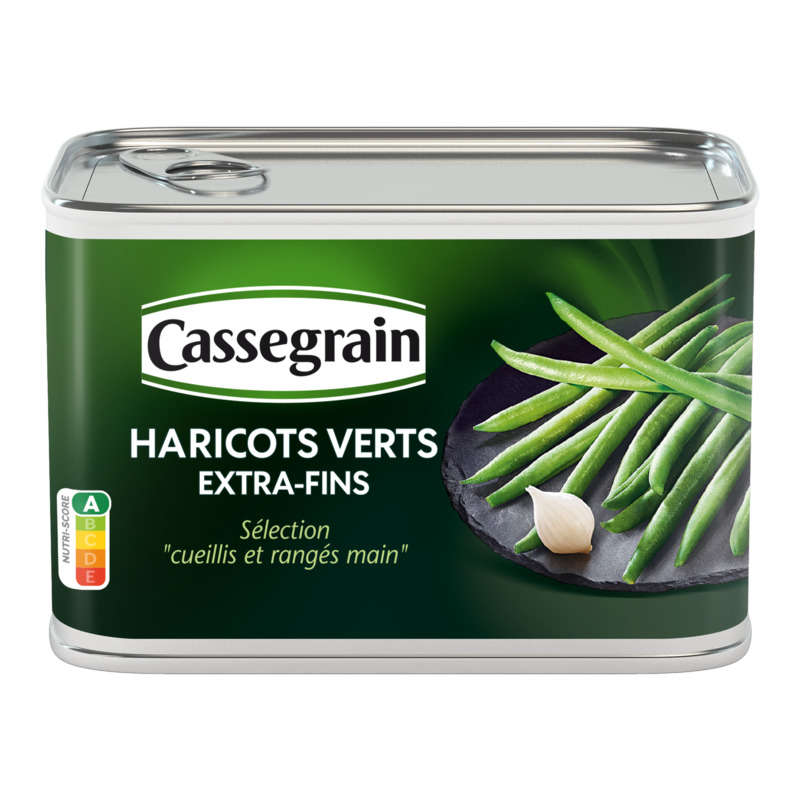 Cassegrain Haricots Verts Extra-Fins Cueillis & Rangés Main 390g Cassegrain Haricots Verts Extra-Fins Cueillis & Rangés Main 390g