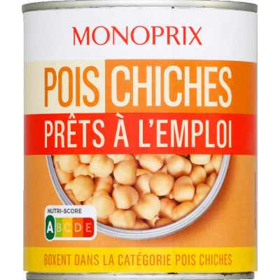Monoprix Pois Chiches prêts à l'emploi 530g Monoprix Pois Chiches prêts à l'emploi 530g