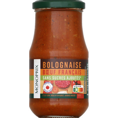 Monoprix Sauce Bolognaise 420g Monoprix Sauce Bolognaise 420g