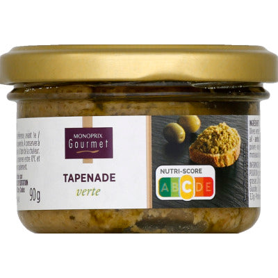 Monoprix Gourmet Tapenade Verte 90g Monoprix Gourmet Tapenade Verte 90g