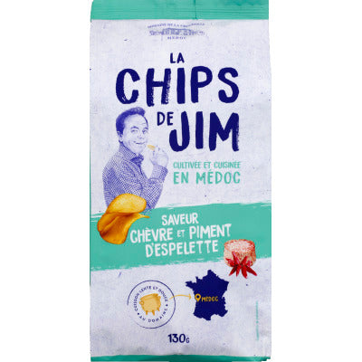 Chips de Jim Chips Chèvre et Piment d'Espelette 130g Chips de Jim Chips Chèvre et Piment d'Espelette 130g