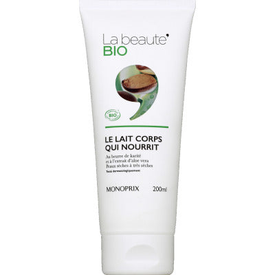 Monoprix La beauté Bio Le lait corps qui nourrit 200ml Monoprix La beauté Bio Le lait corps qui nourrit 200ml