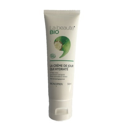Monoprix La Beauté Bio La crème de jour qui hydrate à l'aloe vera 50ml Monoprix La beauté Bio La crème de jour qui hydrate à l'aloe vera 50ml