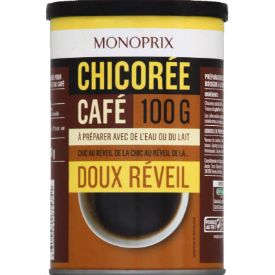 Monoprix Chicorée Café Soluble Doux Réveil 100G Monoprix Chicorée Café Soluble Doux Réveil 100G