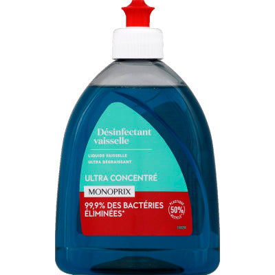 Monoprix Liquide Vaisselle Désinfectant Ultra Dégraissant 500Ml Monoprix Liquide Vaisselle Désinfectant Ultra Dégraissant 500Ml