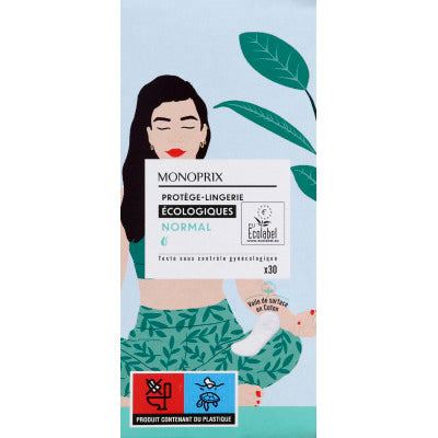 Monoprix Protège lingerie écologiques normal x30 Monoprix Protège lingerie écologiques normal x30