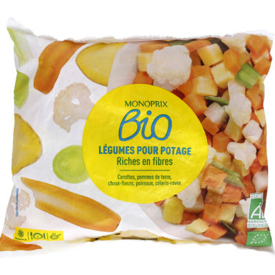 Monoprix Bio Légumes pour potage bio 600g Monoprix Bio Légumes pour potage bio 600g
