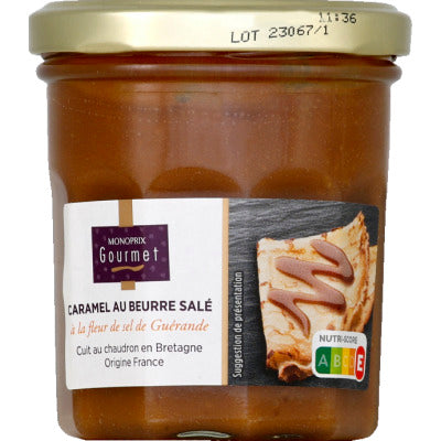 Monoprix Gourmet Caramel au beurre salé à la fleur de sel de Guérande 210g Monoprix Gourmet Caramel au beurre salé à la fleur de sel de Guérande 210g