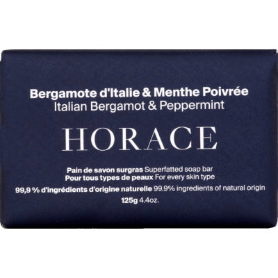 Horace Savon Surgras Bergamote d'Italie & Menthe Poivrée 125g Horace Savon Surgras Bergamote d'Italie & Menthe Poivrée 125g