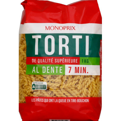 Monoprix Torti Prêt en 7minutes 1kg Monoprix Torti Prêt en 7minutes 1kg
