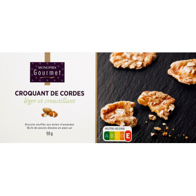 Monoprix Gourmet Croquant de Cordes léger et croustillant 90g Monoprix Gourmet Croquant de Cordes léger et croustillant 90g