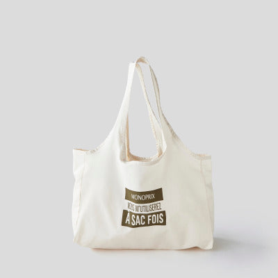 Monoprix Maison Sac Pliable Coton Bio Monoprix Maison Sac Pliable Coton Bio