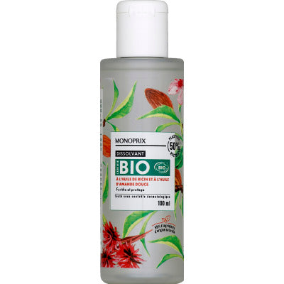 Monoprix Bio Dissolvant À L'Huile De Ricin 100ml Monoprix Bio Dissolvant À L'Huile De Ricin 100ml