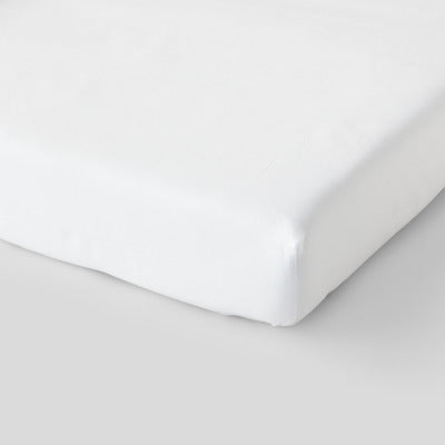 Monoprix Maison Drap Housse 90X190cm, Blanc, Coton Bio Monoprix Maison Drap Housse 90X190cm, Blanc, Coton Bio