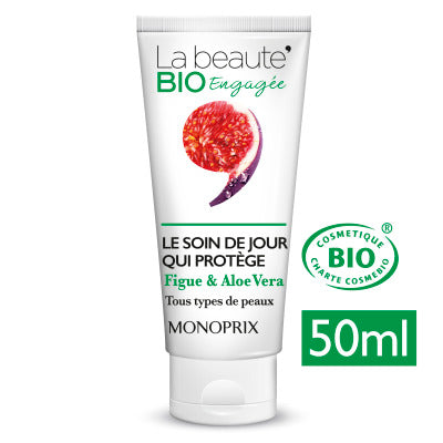 Monoprix La Beauté Bio Le Soin De Jour Qui Protège 50ml Monoprix La Beauté Bio Le Soin De Jour Qui Protège 50ml