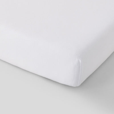 Monoprix Maison Drap Housse 160X200cm, Blanc, Jersey en Coton Bio Monoprix Maison Drap Housse 160X200cm, Blanc, Jersey en Coton Bio