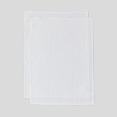 Monoprix Maison 2 Torchons Petit Nid D'Abeille, Blanc Monoprix Maison 2 Torchons Petit Nid D'Abeille, Blanc