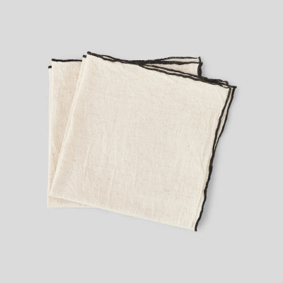 Monoprix Maison 2 Serviettes De Table, Couleur Naturel, Coton Et Lin Monoprix Maison 2 Serviettes De Table, Couleur Naturel, Coton Et Lin