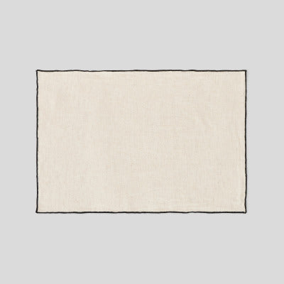 Monoprix Maison Set De Table Rectangulaire, Couleur Naturel, Coton Et Lin Monoprix Maison Set De Table Rectangulaire, Couleur Naturel, Coton Et Lin