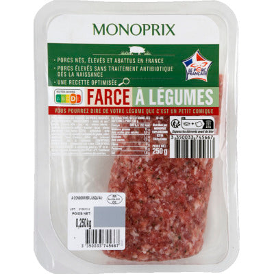 Monoprix Farce à Légumes Filière 250g Monoprix Farce à Légumes Filière 250g