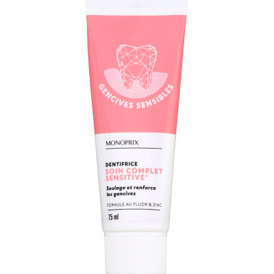Monoprix Dentifrice Soin Complet Sensitive 75Ml Monoprix Dentifrice Soin Complet Sensitive 75Ml