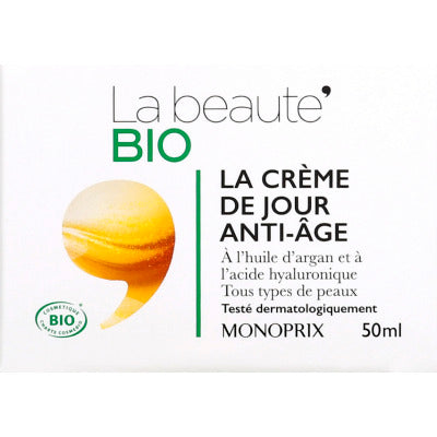 Monoprix La Beauté Bio La Crème De Jour Anti-Âge 50Ml Monoprix La Beauté Bio La Crème De Jour Anti-Âge 50Ml
