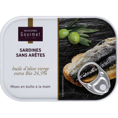 Monoprix Gourmet Sardines à l'huile d'olive 87g Monoprix Gourmet Sardines à l'huile d'olive 87g