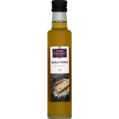 Monoprix Gourmet Huile vierge de sésame 25cl Monoprix Gourmet Huile vierge de sésame 25cl