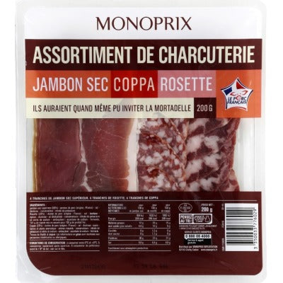 Monoprix Assortiment De Charcuterie 200g Monoprix Assortiment De Charcuterie 200g