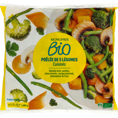 Monoprix Bio Poelée 5 Légumes 600g Monoprix Bio Poelée 5 Légumes 600g
