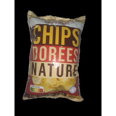 Monoprix Chips Dorées Nature 200g Monoprix Chips Dorées Nature 200g