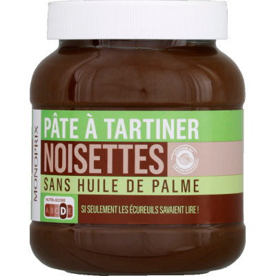 Monoprix Pâte à Tartiner Noisettes 750g Monoprix Pâte à Tartiner Noisettes 750g