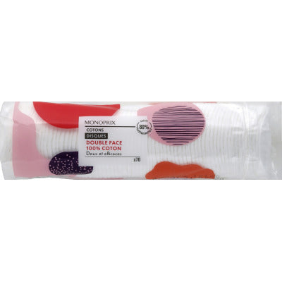 Monoprix Cotons Disques Duo x70 Monoprix Cotons Disques Duo x70