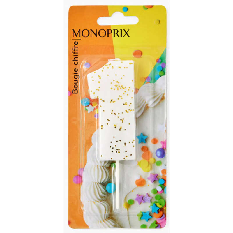 Monoprix Maison Bougie Chiffre 1 Monoprix Maison Bougie Chiffre 1
