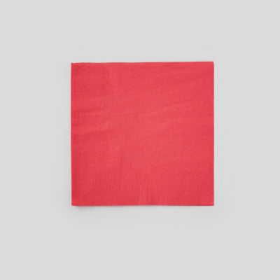 Monoprix Maison Serviettes Double Épaisseur Rouges X50, 33X33Cm Monoprix Maison Serviettes Double Épaisseur Rouges X50, 33X33Cm