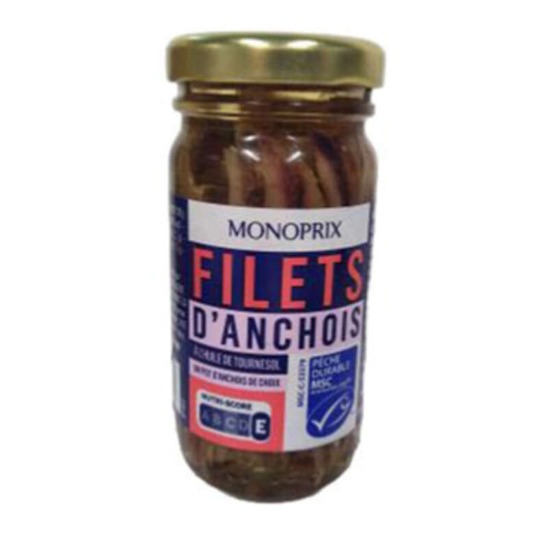Monoprix Filets d'Anchois 100g Monoprix Filets d'Anchois 100g