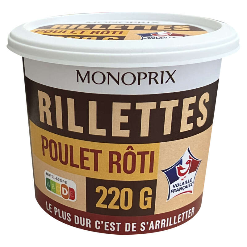 Monoprix Rillettes de Poulet 220g Monoprix Rillettes de Poulet 220g