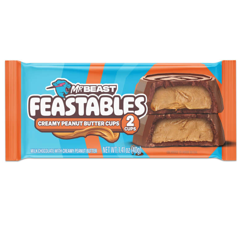 MrBeast Feastables Bouchées de Chocolat Lait Beurre de Cacahuètes 2x20g MrBeast Feastables Bouchées de Chocolat Lait Beurre de Cacahuètes 2x20g