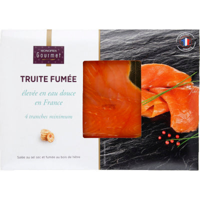 Monoprix Gourmet Truite Fumée France 120g Monoprix Gourmet Truite Fumée France 120g