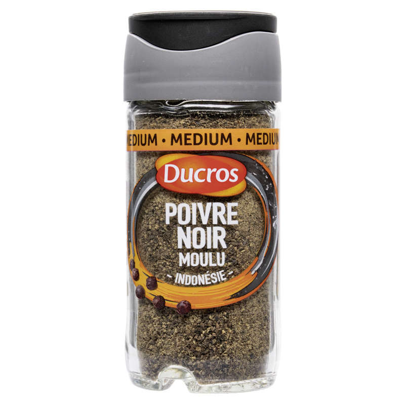 Ducros Poivre Noir Moulu Force Medium 38g Ducros Poivre Noir Moulu Force Medium 38g