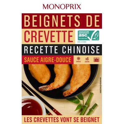 Monoprix Beignet De Crevette Sauce Aigre-Douce 116g Monoprix Beignet De Crevette Sauce Aigre-Douce 116g