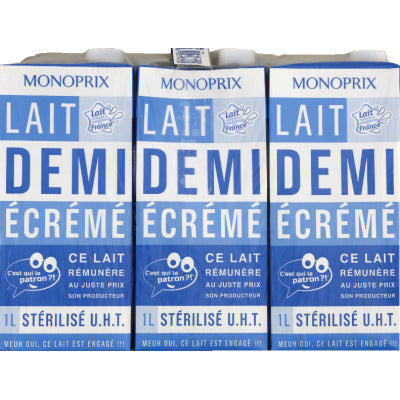 Monoprix Lait Demi-Écrémé Stérilisé 6x1L Monoprix Lait Demi-Écrémé Stérilisé 6x1L