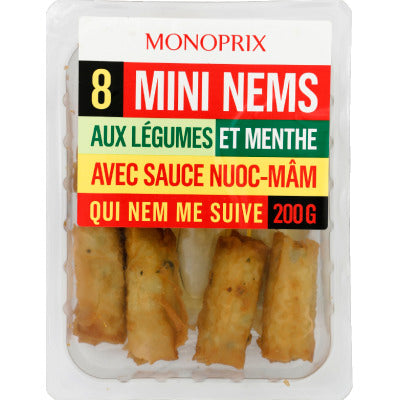 Monoprix Mini Nems Au Légumes + Sauce 200G Monoprix Mini Nems Au Légumes + Sauce 200G