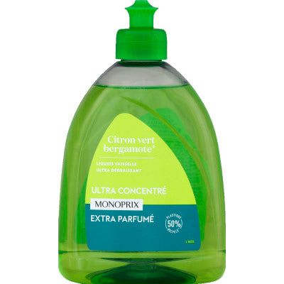 Monoprix Liquide vaisselle citron bergamote 500ml Monoprix Liquide vaisselle citron bergamote 500ml