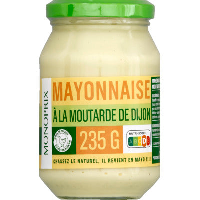 Monoprix Mayonnaise à la moutarde de Dijon 235g Monoprix Mayonnaise à la moutarde de Dijon 235g