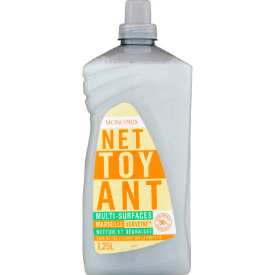 Monoprix Nettoyant ménager verveine Marseille 1,25L Monoprix Nettoyant ménager verveine Marseille 1,25L